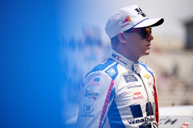 Connor Zilisch, driver of the #88 WeatherTech Chevrolet, loduring qualifying for the NASCAR Xfinity Series North Carolina Education Lottery 250 presented by Black’s Tire at Rockingham Speedway on April 19, 2025 in Rockingham, North Carolina.