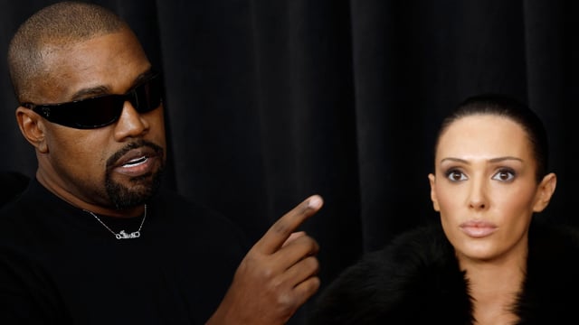 Kanye West and Bianca Censori attend the 67th GRAMMY Awards on February 02, 2025 in Los Angeles, California