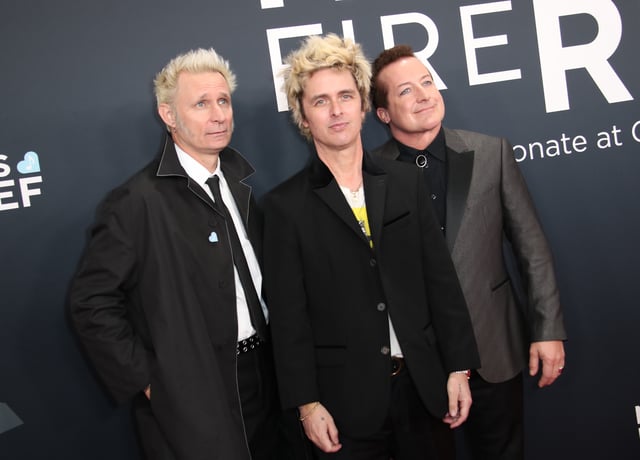 Feb 2, 2025; Los Angeles, CA, USA; Green Day at the 67th Annual Grammy Awards at Crypto.com Arena in Los Angeles on Sunday, Feb. 2, 2025. Mandatory Credit: Dan MacMedan-USA TODAY