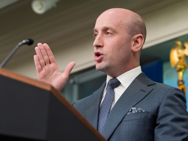 White House Deputy Chief of Staff Stephen Miller speaks during a press briefing at the White House, Thursday, May 1, 2025, in Washington. (Alex Brandon/AP)
