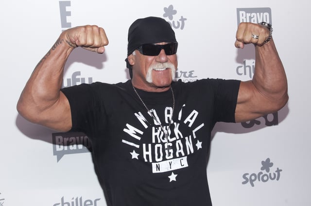 Hulk Hogan attends the &#34;2015 NBCUniversal Cable Entertainment Upfront&#34; at the Jacob K. Javits Convention Center in New York City.