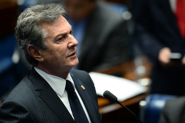 Former Brazilian president Fernando Collor de Mello was convicted of bribe-taking while a senator between 2010 and 2014