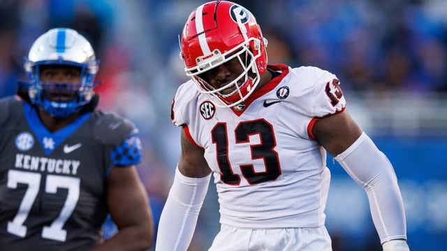 Georgia edge defender Mykel Williams can rush the passer and defend the run at a high level. Jordan Prather/Imagn Images