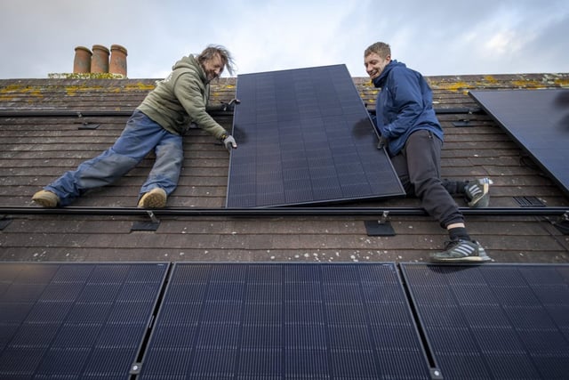 Housebuilders will reportedly be mandated to install solar panels on new properties from 2027 (Photo: Andrew Aitchison/In Pictures)