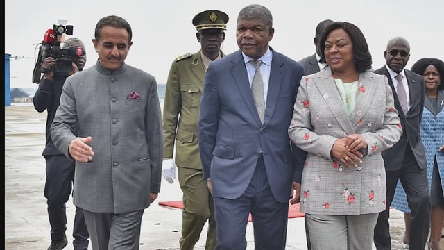 Angolan President arrives in India for first time since 1986 (Photo: @MEAIndia)