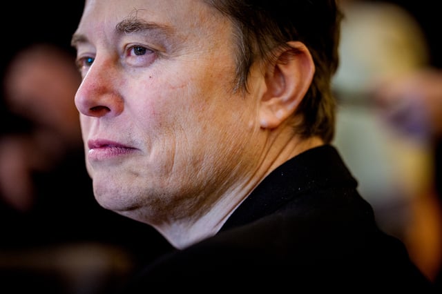 White House senior advisor, Tesla and SpaceX CEO Elon Musk attends a Cabinet meeting at the White House on April 30, 2025 in Washington, DC.
