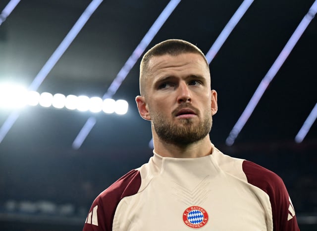 Soccer Football - Champions League - Bayern Munich v GNK Dinamo Zagreb - Allianz Arena, Munich, Germany - September 17, 2024 Bayern Munich's Eric Dier during the warm up before the match REUTERS/Angelika Warmuth/File Photo