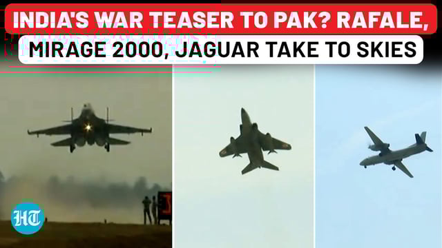 IAF flexes muscle amid Pak tensions; Rafale, Mirage 2000, Jaguar touch down 
