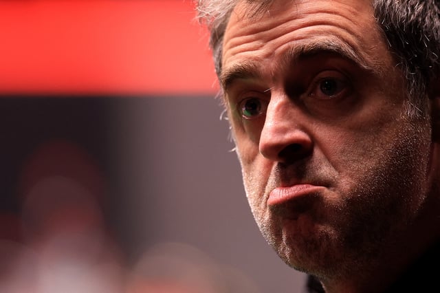 Snooker - World Snooker Championship - The Crucible Theatre, Sheffield, Britain - May 2, 2025 England's Ronnie O'Sullivan reacts during his semi final match against China's Zhao Xintong Action Images via Reuters/Andrew Boyers