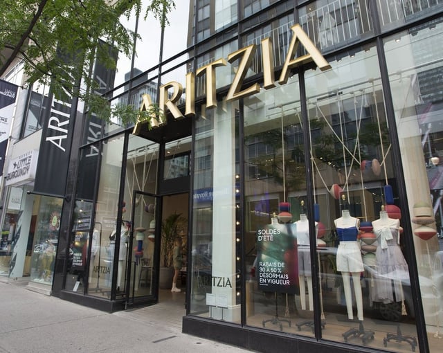 An Aritzia store is seen Tuesday, July 13, 2021 in Montreal. 