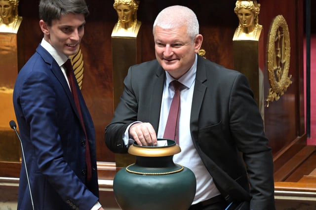 Olivier Falorni, député français du Mouvement démocrate (MoDem), à l’Assemblée nationale française, à Paris, le 18 juillet 2024.