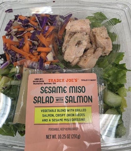Trader Joe's sesame miso salad with salmon has been recalled.
