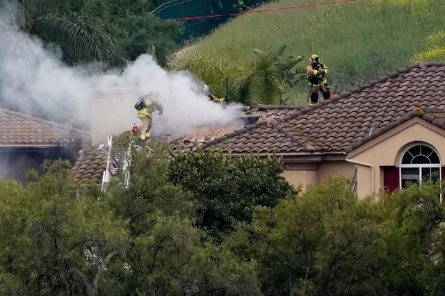 Residents of both homes were safely evacuated.