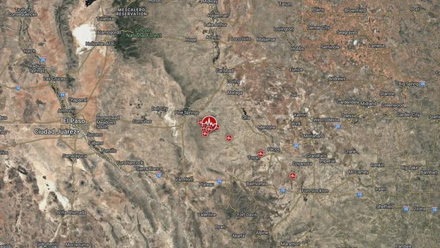 M5.4 earthquake may 4 2025 west texas location map f
