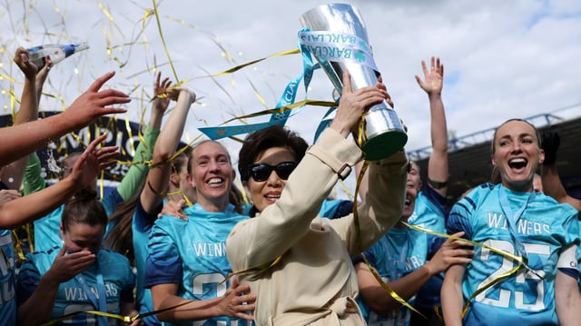 Kang, the London City Lionesses owner, gets into the thick of the title celebrations
