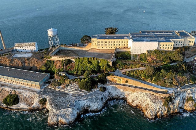 L'île d'Alcatraz, dans la baie de San Francisco.
