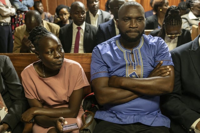 Samantha Pendo's parents, Joseph Oloo Abanja and Lensa Achieng were in court to see four officers plead not guilty to the killing of their baby