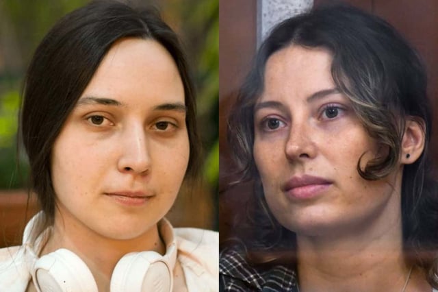 Kseniia Petrova (left) has been in ICE custody since February. Ksenia Karelina (right) was released from a Russian prison last month.