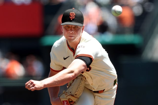 San Francisco Giants’ Kyle Harrison pitches against the Philadelphia Phillies, Wednesday, May 29, 2024, at Oracle Park in San Francisco, Calif. (Karl Mondon/Bay Area News Group)