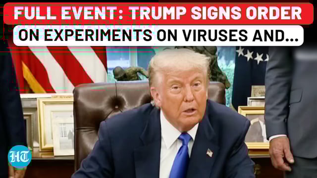Full event: Trump's explosive order on experiments on disease-causing virus 