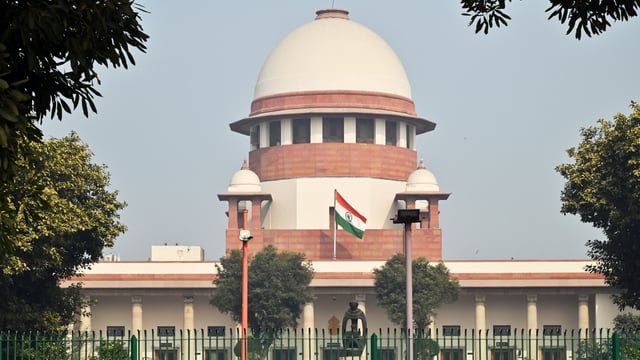 A view of the Supreme Court building, the apex judicial body of India, in New Delhi on Tuesday. 