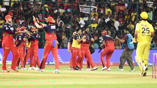 Royal Challengers Bengaluru faced Chennai Super Kings, at M. Chinnaswamy Stadium in Bengaluru on Saturday.
