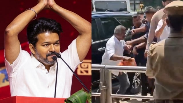 A video of Vijay's security holding back a fan from meeting him is doing rounds online.