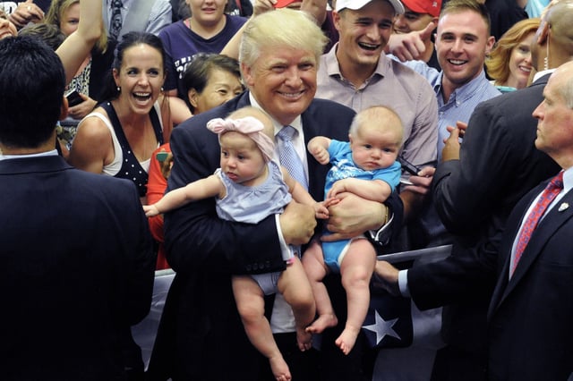 Republican presidential candidate Donald Trump in Colorado Springs in 2016.