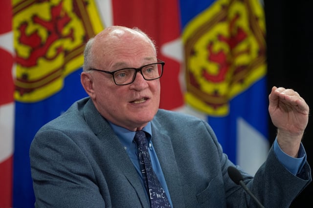 Dr. Robert Strang, Nova Scotia's chief medical officer of health, announced the first reported case of measles in Nova Scotia in 2025 during a news conference at One Government Place on Tuesday.