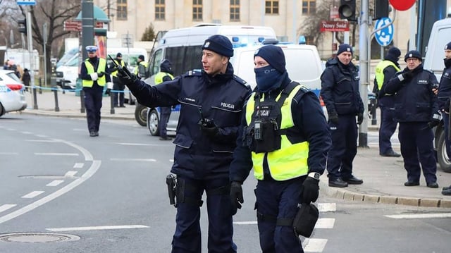 Police in Warsaw, Poland, were holding a man on suspicion of murder after an axe attack on the campus of the University of Warsaw on Wednesday night in which a female employee was killed and a security guard was seriously injured. File Photo by Polish Police/UPI