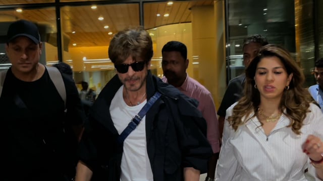 Shah Rukh Khan returned to Mumbai on Thursday evening.