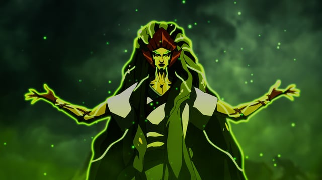 Blood of Zeus: Season 3. Jean Gilpin as Gaia in Blood of Zeus: Season 3. Cr. NETFLIX © 2025
