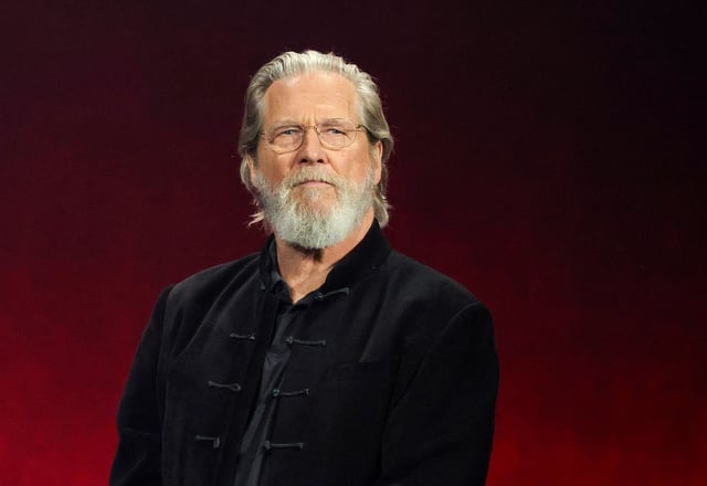 Jeff Bridges promotes the upcoming film "Tron: Ares" at the Disney presentation during CinemaCon on April 3, 2025 in Las Vegas, Nevada.