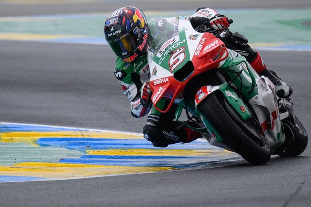 Johann Zarco (LCR Honda)vainqueur sur le circuit du Mans, ce 11 mai 2025. 