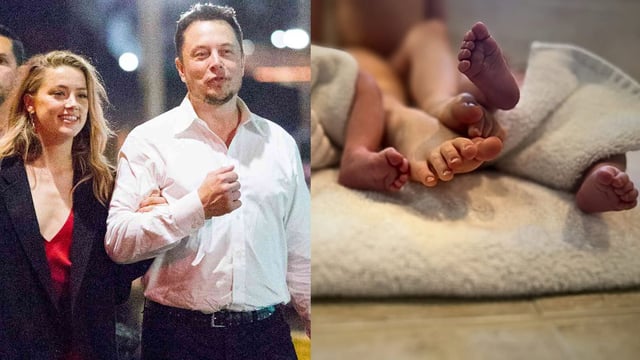 Amber Heard welcomes twins in Mother's Day post — but all the internet can talk about is if Elon Musk is the father