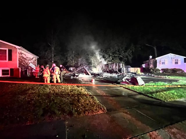 An explosion leveled a New Jersey home early Sunday and woke up residents blocks away. Officials said they found the bodies of a man and a woman inside the wreckage of the destroyed home.
