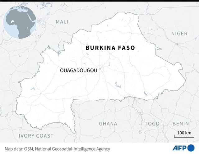 Map of Burkina Faso.