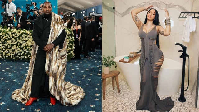 NFL star Stefon Diggs and rapper Cardi B have officially confirmed their relationship with a public appearance at a Knicks game.