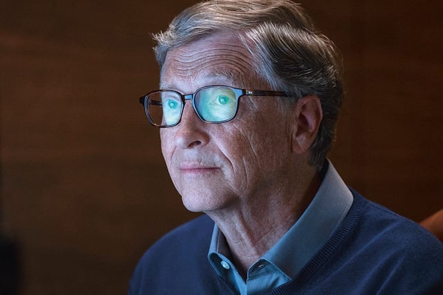 Bill Gates has already given away £75bn of his fortune. Image: Netflix
