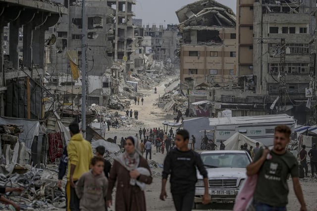 Gaza destrozada por la guerra.