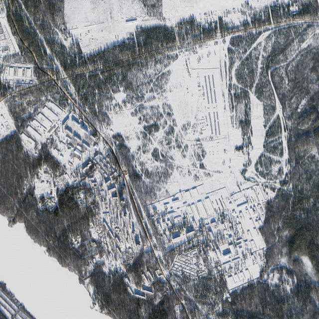 Ein russisches Militärlager in Kamenka (Oblast Leningrad) nahe der finnischen Grenze.