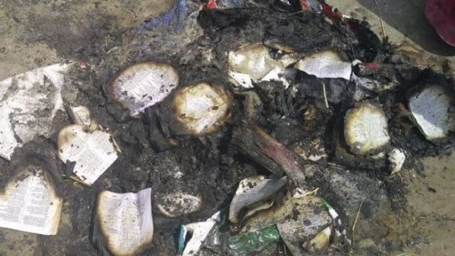 Religious books found burnt in Karnataka's Belagavi, sparks protest