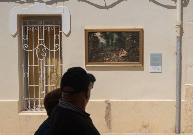 Imagen de una de las réplicas que el Museo Nacional del Prado ha llevado a Paiporta (Valencia)