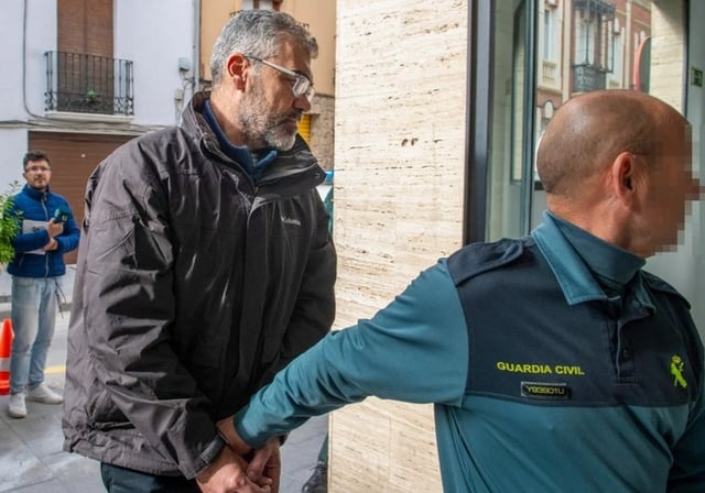 El empresario Ginés V.L. conducido a los juzgados tras su detención