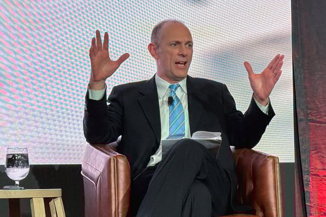 Austan Goolsbee, President of the Federal Reserve Bank of Chicago, speaks at the Stanford Institute for Economic Policy Research (SIEPR) Economic Summit in Palo Alto, California, U.S., February 28, 2025. REUTERS/ Ann Saphir