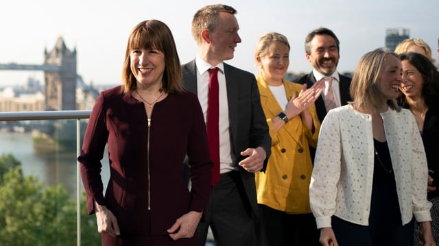 Rachel Reeves, left, has hailed the pension fund agreement to boost growth