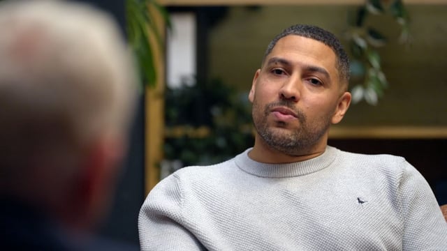 James&#39;s sporting career came to an end when he suffered a stroke and he&#39;s had anxiety ever since (Photo: BBC/Twenty Twenty Productions Ltd)