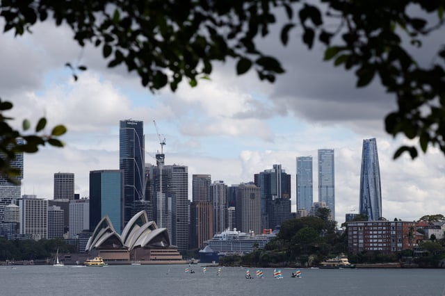 A view of the Sydney Opera House and Central Business District (CBD) skyline in Sydney, Australia, March 12, 2025. REUTERS/Hollie Adams/File Photo