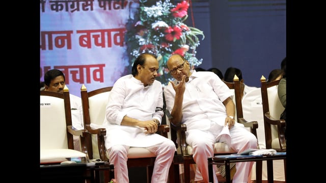 For the past few weeks, talks of a potential unification between the two factions have intensified. While Sharad Pawar recently stated that any political decision would be taken by Supriya Sule. (HT FILE)