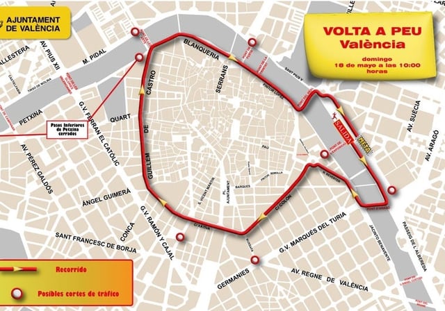 Imagen del circuito de la Volta a Peu Valencia